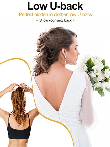 Geyoga 6 Pieces Sleep Bra Bralettes for Women with Support Crop Tank Top Cami Bra Padded Bralettes with Adjustable Straps2