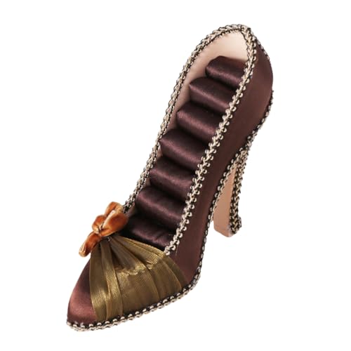 Organisateur de bijoux en forme de chaussures à talons hauts pour bagues
