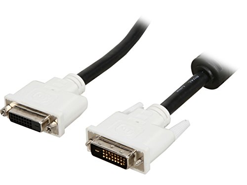 StarTech.com DVI Extension Cable - 15 ft - Dual Link - Male to Female Cable - 2560x1600 - DVI-D Cable - Computer Monitor Cable - DVI Cord (DVIDDMF15)