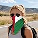 BSKGOHP Fashion Palestine Flag Print Bandana Multi Use Square Scarf For Outdoor Sports