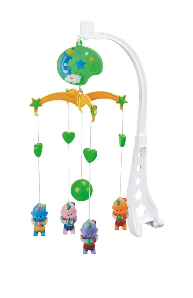 BabyGo Rotating Tiny Puppets Musical Crib Cot Mobile | Hanging Jhoomer Toy for Baby Cradle, Infant Bed & Kids Nursery | Colorful Rattle Mobile for Early Development & Room Decoration (Multicolor) - Image 2 thumbnail