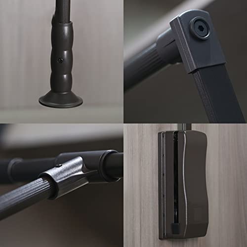 Rail de suspension rabattable armoire dressing extensible penderie relevable aluminium - 7