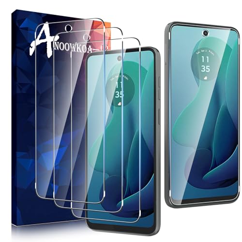 Anoowkoa 3 Piezas Protector de Pantalla para Moto G 5G 2024,Cristal Templado Pantalla Entera Antihuellas elícula protectora de vidrio templado Moto G 5G 2024