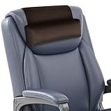 WdFour Velvet Neck & Head Pillow for Recliner Chair, Small Ergonomic Cervical Support Pillow for Home, Office and Travel, Non-Slip Cushion for Tension Relief & Shoulder Comfort (Chocolate)