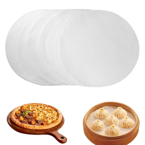 100 Pcs 8 Inch Baking Circles,Round Cake Tin Liners Baking Parchment Circles,Non Stick Grease Proof Paper Round Parchment Paper for Cake Making Cooking Air Fryer Oven