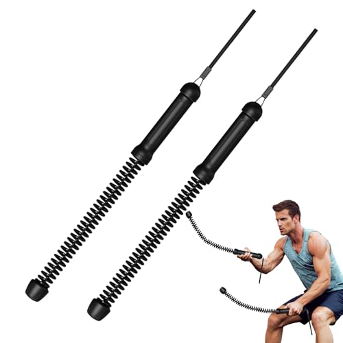 Cuerdas de batalla para ejercicios: herramienta para equipos de entrenamiento de fuerza de calibre pesado, de cuerdas para entrenamiento de desarrollo muscular, juego de varillas de repuesto p