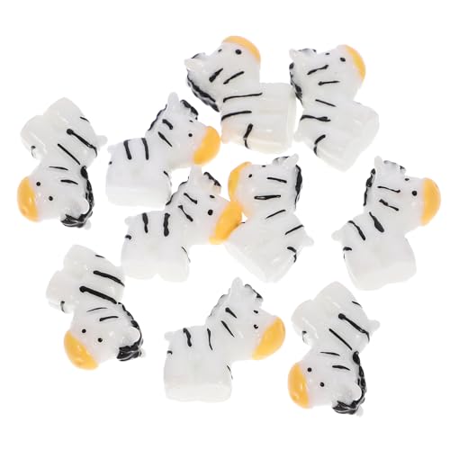 Figurines de mini zèbres Cabilock en résine pour micro-jardin et gâteau (24 pièces) - 2