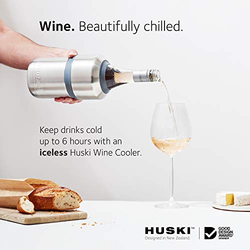 Huski Wine Cooler | Premium Iceless Wine Chiller | Keeps Wine Cold up to 6 Hours | Award Winning Design | New Wine Accessory | Fits Some Champagne Bottles | Perfect Gift for Wine Lovers (Rosé) - Thumbnail 3