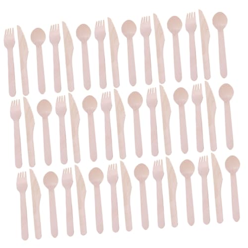 VALICLUD カトラリー フォーク スプーン ナイフ 使い捨て 入り 素材 軽量持ちやすい 食事用器具 キャンプやパーティーに