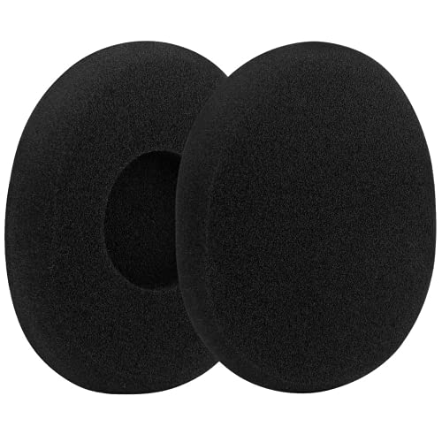 Image of Crysendo Replacement Ear Pads for Logitech H 800 Earpads, 2 Pair, Black | 2 pairs Protein Leather replacement headphone cushions for worn earpads; soft foam padding; easy-fit replacement design