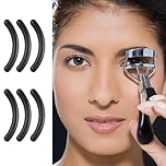 24pcs Eyelash Curler Refill Pads Compatible with Shiseido, Eye Lash Curler Refills Silicone Lash Curler Refill Pad Compatible with Revlon Elf Shu uemura. (Black)