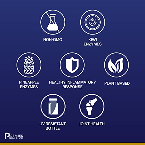 Premier Research Labs Inflammacidin - Supports Digestive & Gastrointestinal Health - Features Bromelain, Papain & Actinidin Enzymes - 90 Plant-Source Capsules #TOP2