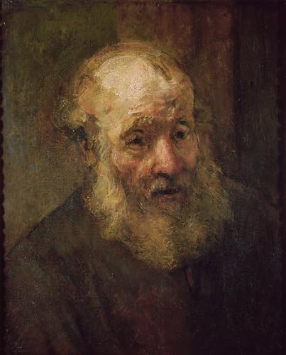 Affiche Graffiti Art Mural Tête d'un vieil homme de Rembrandt SERENDIPITP 60x90cm