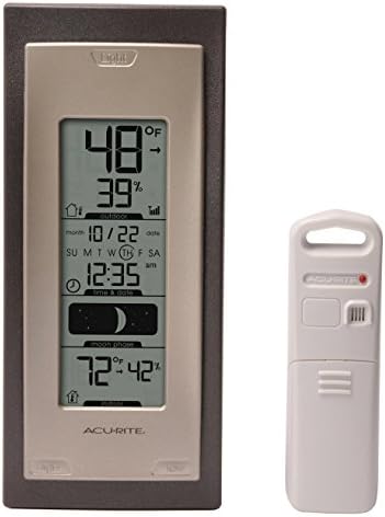 AcuRite 00592A4 Wireless Indoor/Outdoor Thermometer with Humidity Sensor