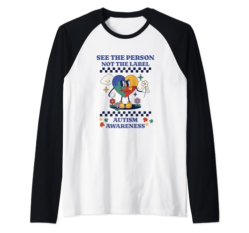 Autism Awareness Day 2024 Accept And Support Autistic People Camiseta Manga Raglan
