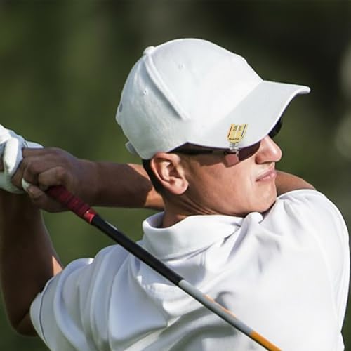 Orrdiffi Magnetischer Golfball-Marker mit Hutclip Golf Putting Alignment Tool Golfballmarker mit Magnetischem Hutclip Präzises Ausrichtungswerkzeug für Putting Training mit Aufbewahrungsbox