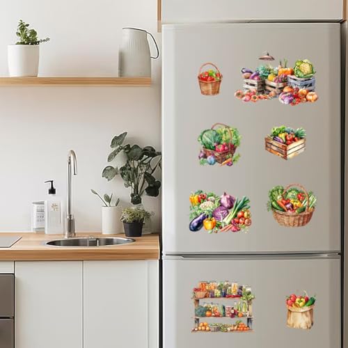 Peacoblue Rub on Transfers for Crafts Kitchen Refrigerator Decor Restaurant 15cm×30cm Vegetable - Image 4