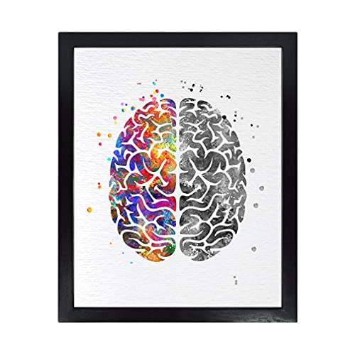 Dignovel Studios 8X10 Unframed Brain Creativity Inspiration Watercolor Art Wedding Housewarming Nursery Kids Wall Art Giclee Office Home Decor Wall Hanging Dn526 #TOP3