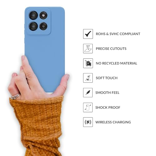 Image of SPRIG Compatible with Moto Edge 60 Stylus Premium Skintone Back Cover Drop Tested Shock Proof Mobile Case for Men, Women, Boys and Girls with Camera Protection (Sky Blue)