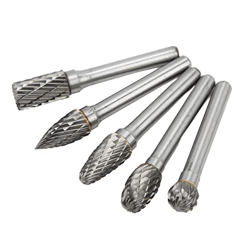 Set de 5 fresas de carburo de tungsteno 6x10mm miniatura 2
