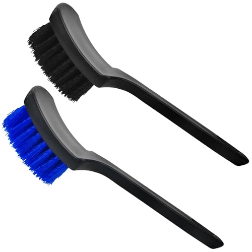 Car Cleaning Brush,Tire Brush,Cleaning Brush, Tire Brushes for Cleaning Rims Cleaning Brushs for Car Interior and tire (Blue+Black)