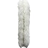 オーストリッチ マラボー 羽根 羽ショール ボリューム ホワイト 6ply