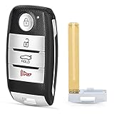 Keyecu Replacement Smart Remote Car Key Fob for Kia Optima 2014 for Rio 2015-2017 for Sorento 2014 2015 SY5XMFNA04 95440-2T510/95440-1U500/95440-1W101 315MHz ID46 Chip 4 Buttons