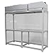 WYDDDARY Double Station Aluminum Laminar Flow Hood Air Flow Clean Workbench 70.87x23.62x57.48in Vertical Dust Free Room Workshop with HEPA Filter for Phone Repair Industry Optical Industry Laboratory