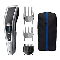Philips Washable Hair Clipper Series 5000 with 28 Length Settings (0.5-28mm) & 90 min Cordless Use/1hr Charge, HC5630/15