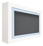 BabyRice Deep Shadow Box Display Wooden Frame - White - for 3D Objects, Art, Ornaments, Hand Foot Ca