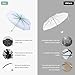 flexman Cherry Blossoms Umbrella, Fashionable Transparent Windproof Manual Folding Umbrella, Cute Cherry Blossom Floral Clear Bubble Umbrella with Alloy Handle, Princess Umbrella (Light Green)