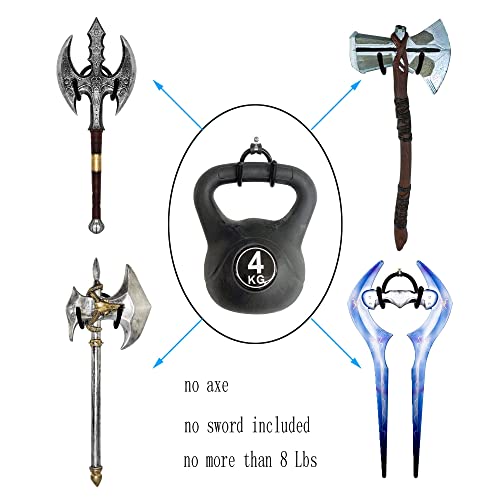 Yyst Mini Adjustable Sword, Wall Hook Display Hanger Wall Mount For Sword,Dagger,Axe,Keyblade, Etc-4/Pk- No Sword-Vertical Display #TOP4