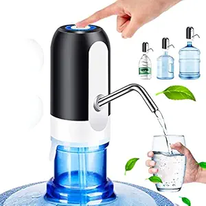 CRENTILA Water Dispenser Universal Automatic 20 Litre Bottle Electric USB Charging Portable Drinking Water Pump Rechargeable Drinking Water Jug for Home, Kitchen, Living Room, Office, Camping