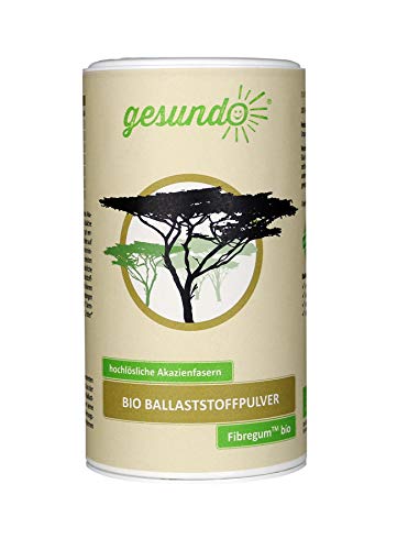 gesundo BIO Ballaststoffpulver Fibregum - BIO Akazien -Ballaststoffe - 200g Dose