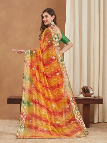 Image of Women's Banarasi Silk With Jacquard Print Saree With Blouse
