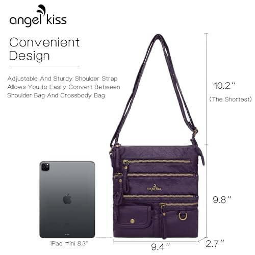 Image of Angel Kiss Small Shoulder Bag for Women Crossbody Purses and Handbags Multi Pockets Hobo Bags