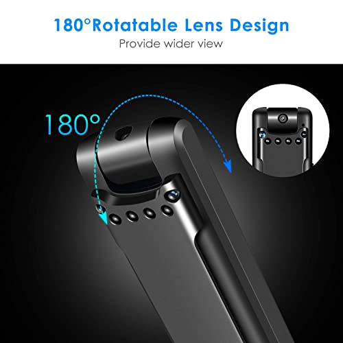 Mini Body Camera Video Recorder, Auto Night Vision Camera, Pocket Camera, Tiny Camera, Nanny Small Cam, Small Security Camera For Home Outdoor Office Etc (With 32G Super High-Speed Memory Card) #TOP2