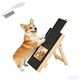 Dog Nail Scratch Board with Treat Box Wooden Pull-Out Dog Scratching Board Interactive Dogs Nail File Board for Indoor Training Claw Care Stress Relief Activity (1PCS)