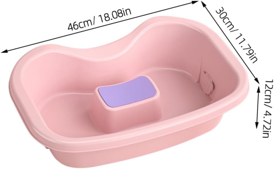 Portable Hair Washing Tray for Bedridden Adjustable Shampoo Basin for Home Use Nursing Care Solution for Seniors and Pregnant Women Lightweight Plastic Design