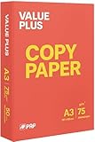 Value Plus A3 Multipurpose Copy Paper 75gsm – 500 Sheets (1 Ream) for Printing & Copier Use