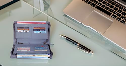 Image of Sukeshcraft Bank Document Holder|PU Made Hold 8 Cheque Books