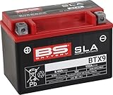 BS Battery 300674 BTX9 AGM SLA Batterie de Moto Noir