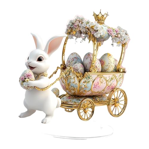 Lapin de Pâques acrylique pour décorer un bureau ou une table