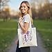 itgowisa Elegant Watercolor Floral Tote Bag for Women - Bloom Where You're Planted - 15.7