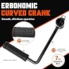 2 Pack, 3008176A 7 Inch Tarp Crank Handle Assembly, Dump Trailer Tarp Accessories, Black. - 4