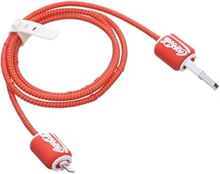 مجموعة واقي كابل سيليكون من جي-باور، غطاء واقي مرن ضد التشابك، تصميم عبوة مشروب ثلاثي الأبعاد، مناسب لجميع الشواحن، مجموعة من 4 قطع