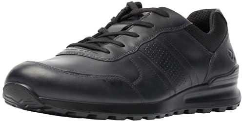 ECCO CS25 M Baskets Homme Noir 43 EU en cuir souple pour un confort quotidien urbain