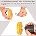 CANOPUS Rubber Eraser Wheel, Decal Remover Eraser, Stripe Off Wheel, Pinstripe, Adhesive Remover, Vinyl Decal, Graphics Removal Tool, 4in Pad with Adapter, 1-Pack