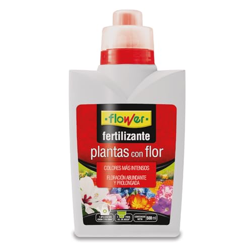 Flower - Fertilizante Líquido Plantas con Flor 500ml | Abono CE NPK 4-4-6 | Favorece la Floración e Intensifica el Color | Con Micronutrientes y Vitamina B1