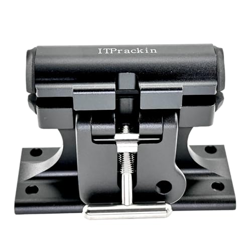 Drop Top Bike Fork Mount for 12mm and 15mm Thru Axle Bicycles U-Lock Hanger Mounting Screw Covered Design (Fork Mount Without Cover Bar)